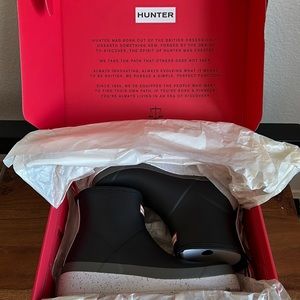 HUNTER Play Short Speckle Sole Wellington Waterproof Boots for Women